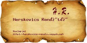 Herskovics Renátó névjegykártya